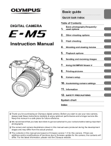 Olympus E-M5 + M.ZUIKO DIGITAL ED 12-50mm User manual