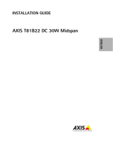 Axis T81B22 Installation guide