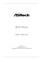 ASROCK B75 Pro3 User manual