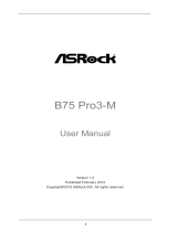 ASROCK B75 Pro3-M User manual