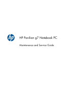 HP Pavilion g7-1000 Notebook PC series User guide
