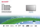 Sharp LC80LE646E User manual