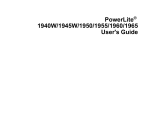 Epson PowerLite 1940W User manual