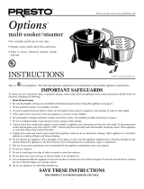 Presto Options multi-cooker/steamer User manual