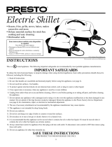 Presto Electric Skillet User manual