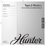 Hunter Fan 25587 Owner's manual