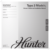 Hunter Fan Riazzi - 56" User manual