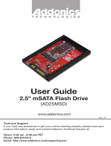 Addonics 2.5IN MSATA HARD DRIVE KIT User manual