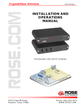 Rose electronics CrystalView Extreme – 4 User manual
