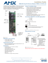 AMX RDM-2DC Installation guide