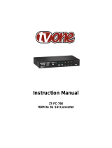 TV One 1T-FC-766 User manual