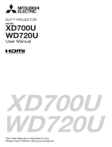 Mitsubishi XD700U DLP WXGA User manual