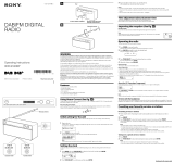 Sony XDR-S16DBP Operating instructions