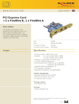 DeLOCK PCI Express Card/3 x FireWire Specification