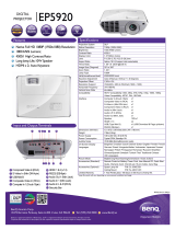 BenQ EP5920 Specification