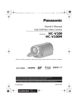 Panasonic HC-V100M User manual