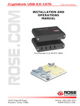Rose CLK-1U2TP-100M/PE User manual