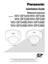 Panasonic WV-SF538E Installation guide
