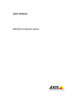 Axis M1013 User manual
