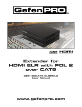 Gefen GEF-HDCAT5-ELRPOL2 User manual