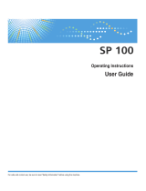 Ricoh Aficio SP 100 e User manual