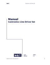 W&T Centronics/Centronics Datasheet