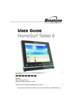 Binatone HOMESURF TABLET 8 - User manual