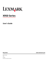 Lexmark X950dhe User manual