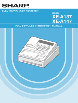 Sharp XE-A137-BK User manual