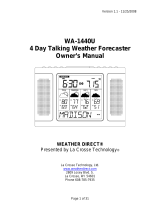 WEATHER DIRECT Weather Direct WA-1440U User manual
