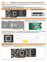 EK Water Blocks EK-FC7970 Installation and mounting manual