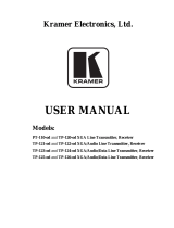 Kramer TP-124-OD User manual