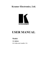 Kramer Tools VP-200Dxl User manual