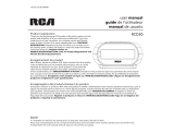 RCA RCD20 User manual