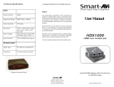 Smart-AVI HDX-RX1000 User manual