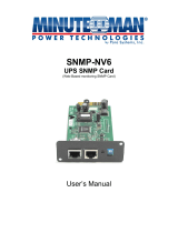 Minute Man SNMP-NV6 User manual