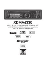 Dual Electronics Corporation XDMA6330BT User manual