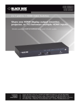Black Box 2 x 1 and 4 x 1 HDMI Video Switches User manual