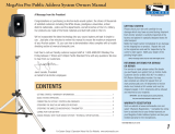 Anchor Audio MEGA-DP DUAL/HH/HH Specification