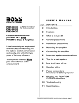 Boss Audio Systems Phantom User manual