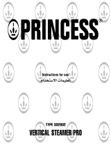 Princess 332832 Vertical Steamer Pro Owner's manual
