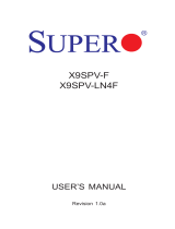 SUPER MICRO Computer X9SPV-LN4F User manual