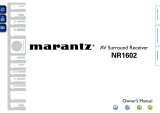 Marantz NR1602 Owner's manual