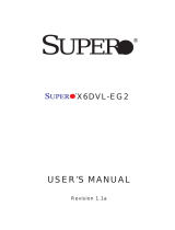 Supermicro X6DVL-EG2 User manual