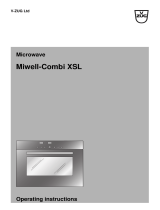 V-ZUG Miwell-Combi XSL Operating instructions