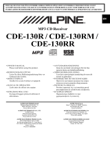 Alpine CDE-130RR User manual