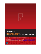 SanDisk Sansa Clip+, 4GB User manual