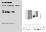 Sharp XL-BD601PH User manual