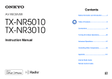 ONKYO TX-NR3010 User manual