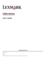 Lexmark 543dn - C Color Laser Printer User manual